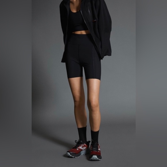 Zara Women Athleticz Black Summer Biker Beach Short Size XL - Picture 2 of 11